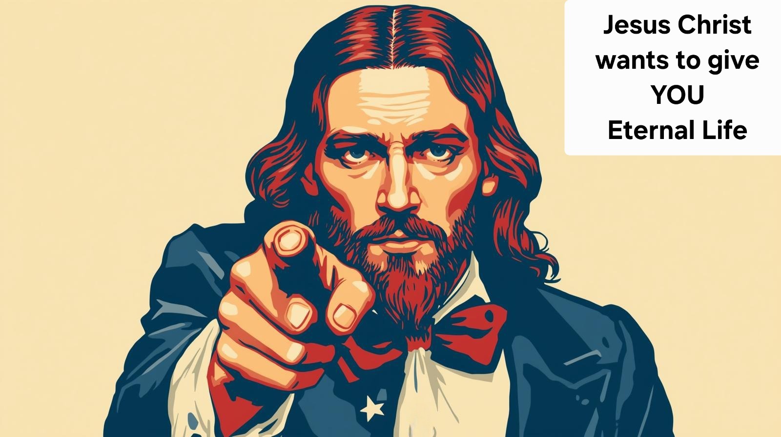 Image of Jesus Christ in style of U.S. army ad, ver2